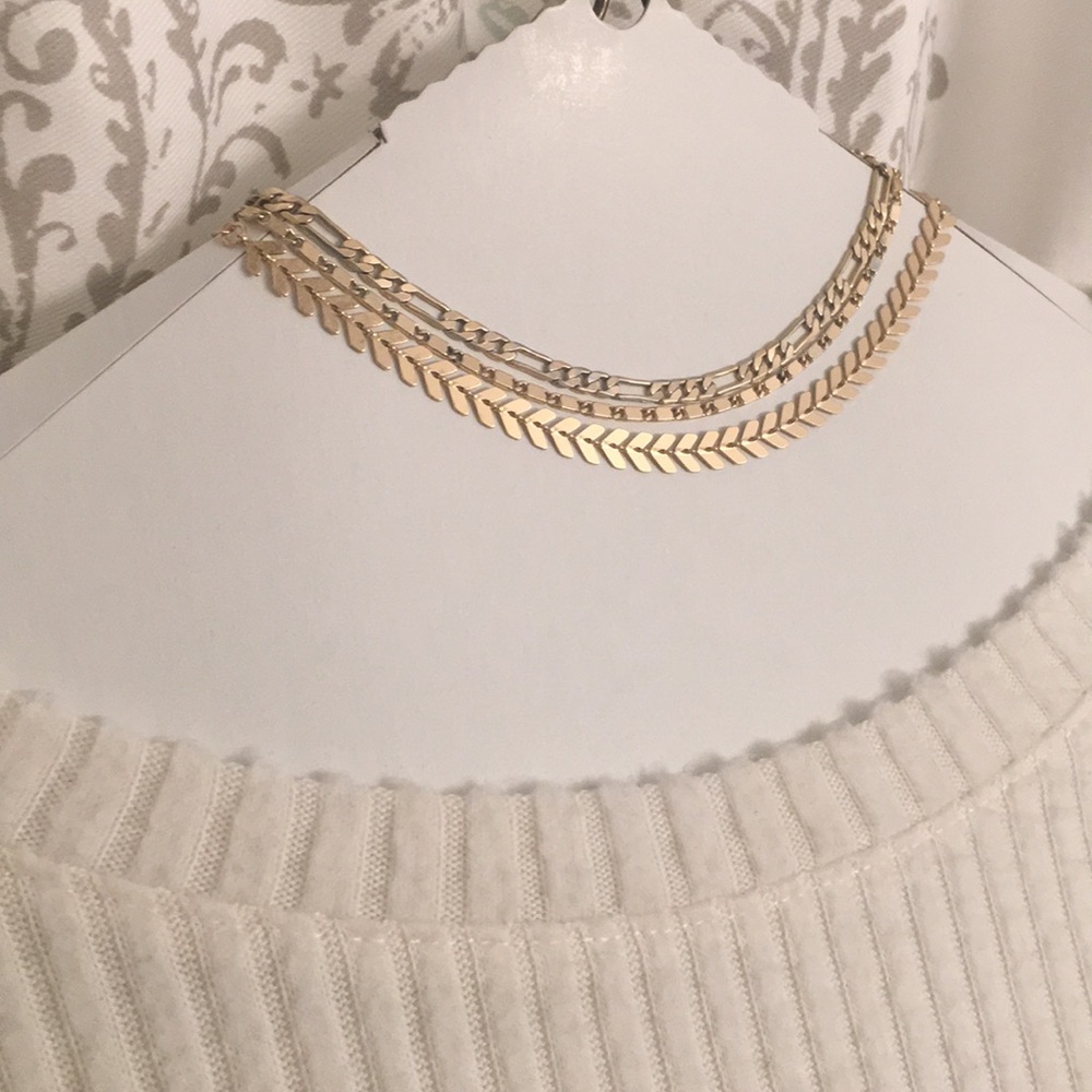 Forever 21 set of 3 Gold Chokers